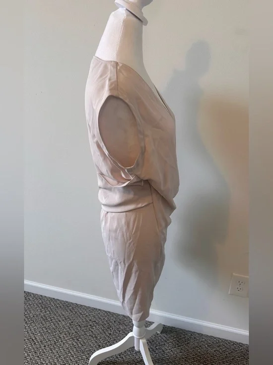 AllSaints Blush Pink Callie Sleeveless Dress Size Small - Picture 4 of 9